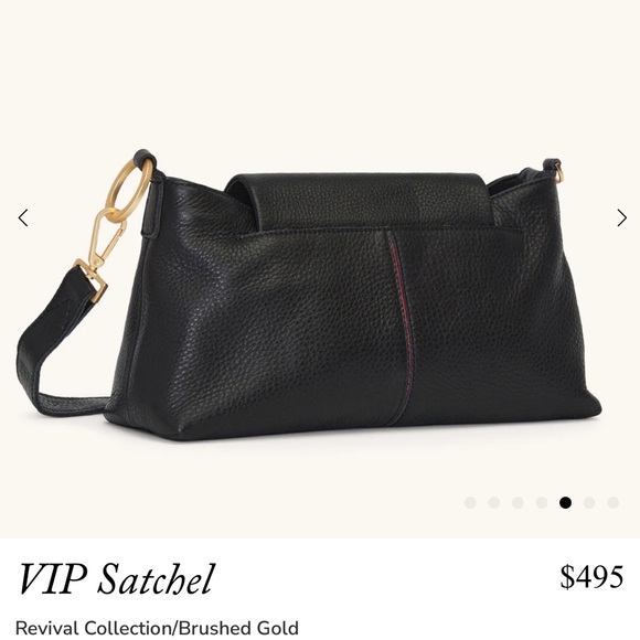 Hammitt Black Satchel with Gunmetal Gray Accents - Picture 5 of 13